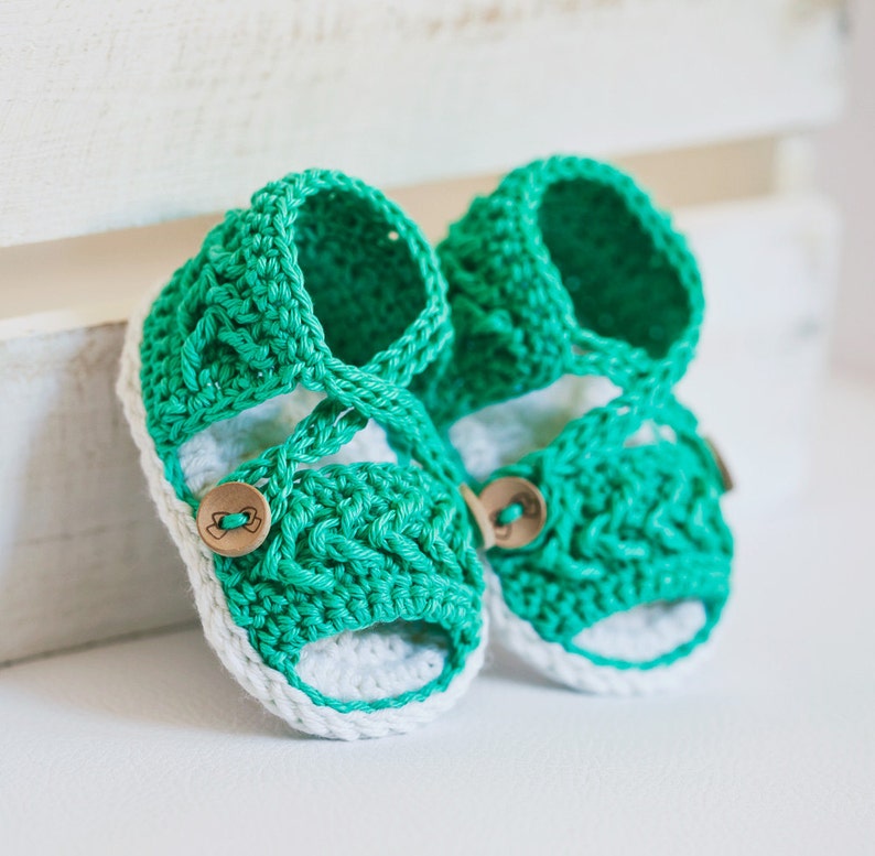 Crochet PATTERN Chevron Sandals English only image 3