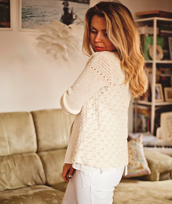 Crochet PATTERN Mia Cardigan english 