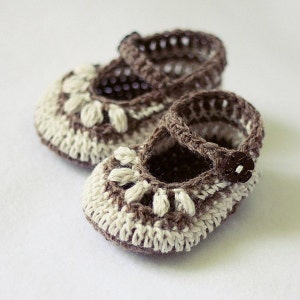 Crochet PATTERN Chocolate Baby Booties English only image 2