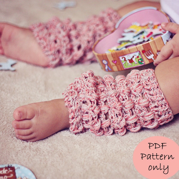 Gehaakt PATROON: cashwool beenwarmers (maten baby tot volwassene) (alleen Engelstalig)