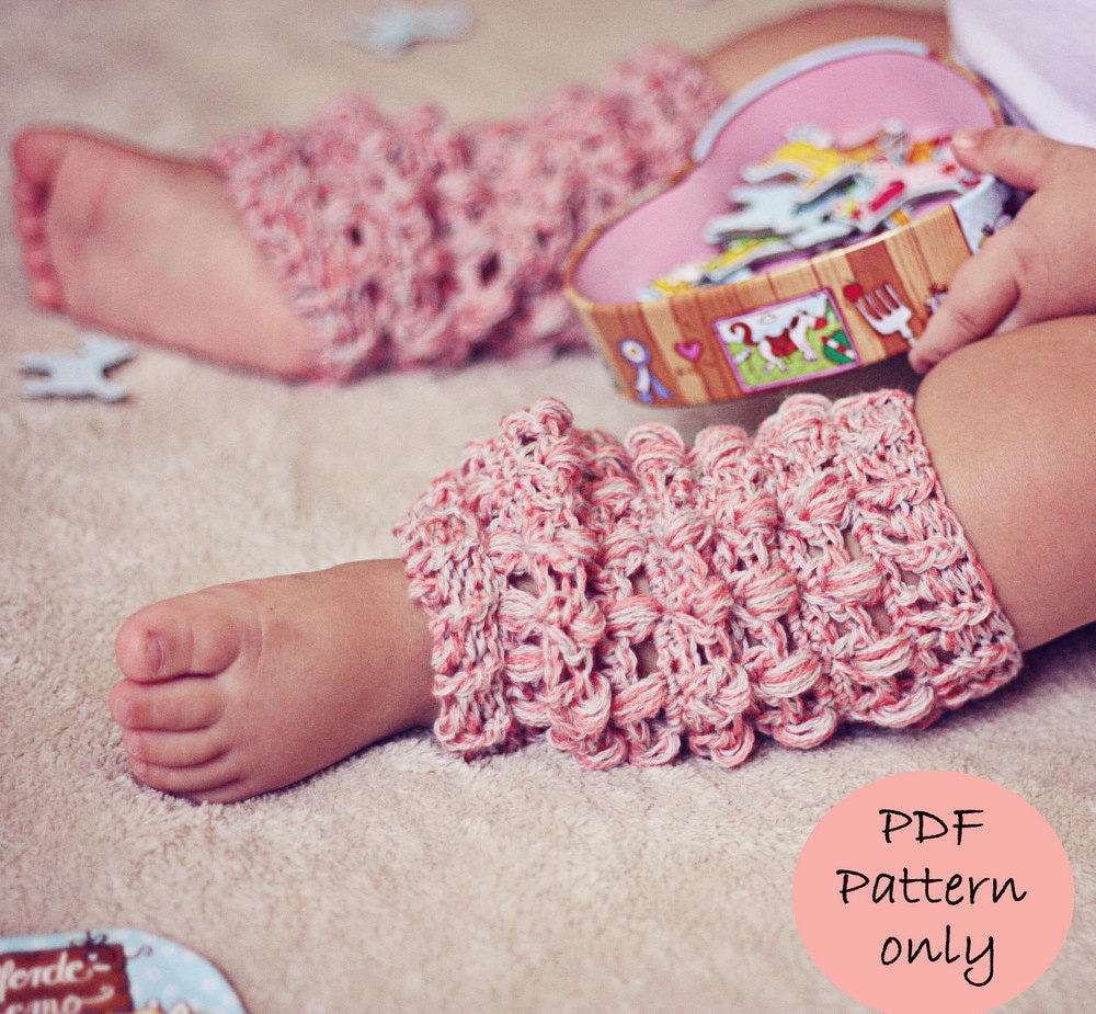 Crochet PATTERN Cashwool Leg Warmers sizes Baby to Adult english Only Etsy