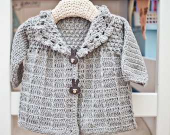 Crochet PATTERN  - Baby (Toddler) Jacket (English only)