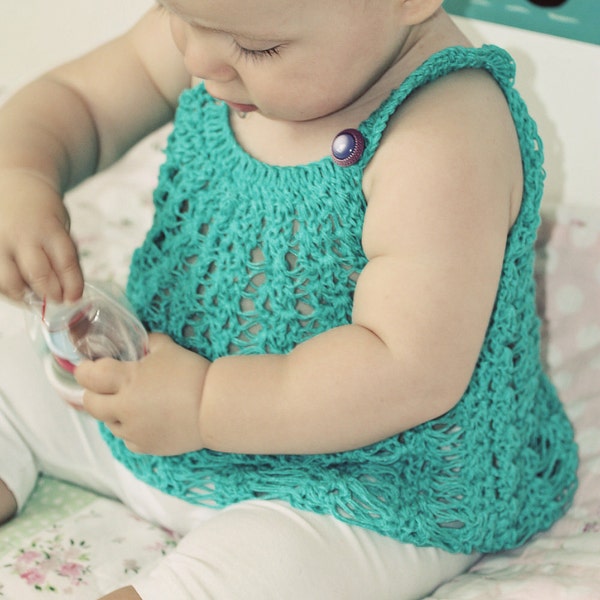 Crochet PATTERN  - Halter Top (baby and toddler sizes) (English only)