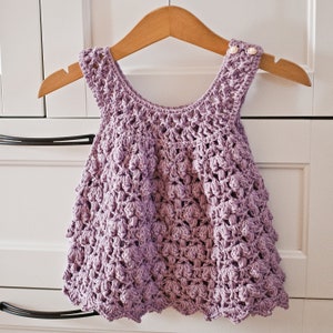 PATRON Vestido a crochet Vestido Candytuft tallas hasta 8 años solo en inglés imagen 2
