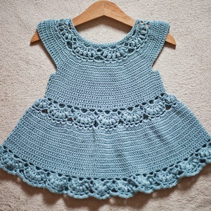 Crochet dress PATTERN - Magnolia Dress (sizes up to 8 years) (English only) image 3