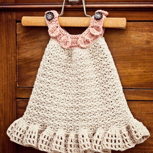 Crochet dress PATTERN Halter Ruffle Dress sizes up to 5 years English only image 2