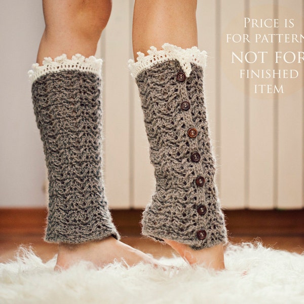 Crochet PATTERN - Luxury Leg Warmers (English only)