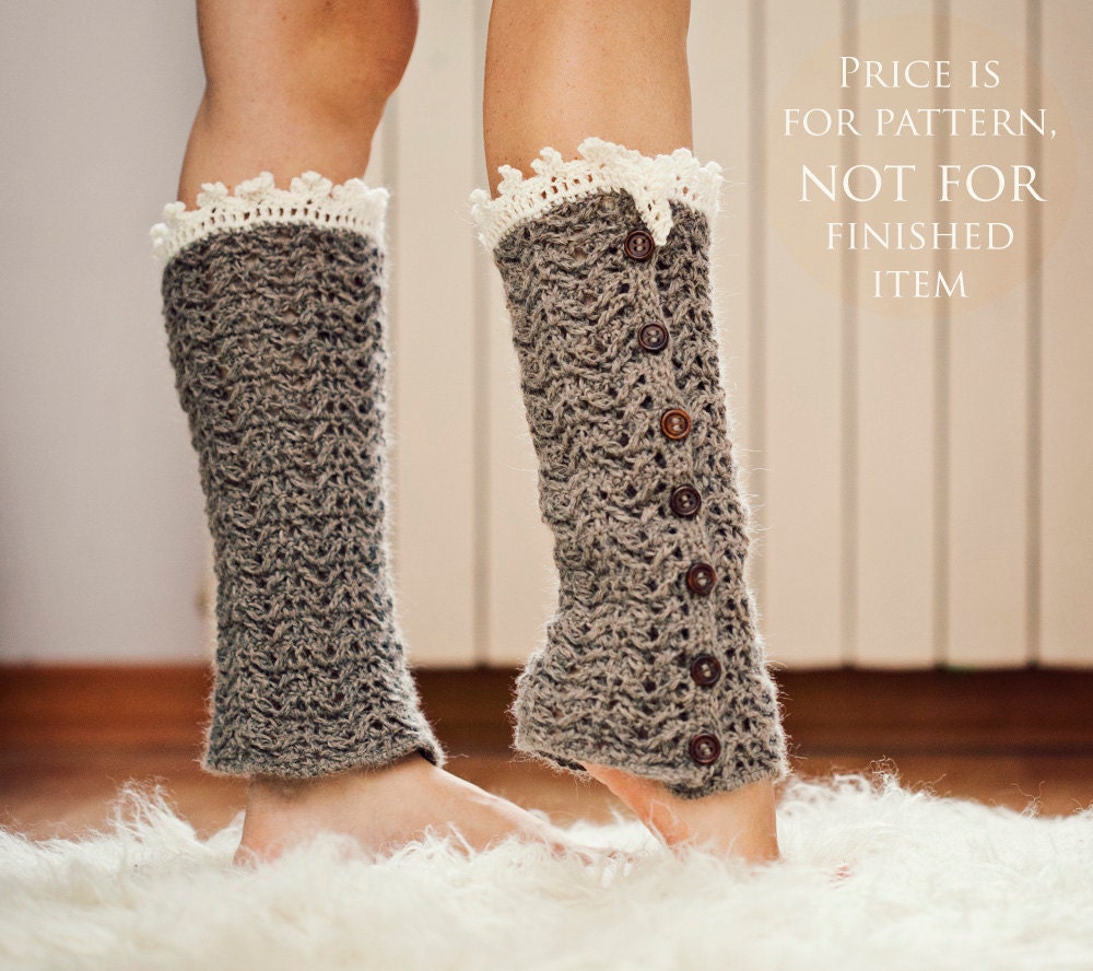 Boho Chic Crochet Leg warmers - Pattern Center