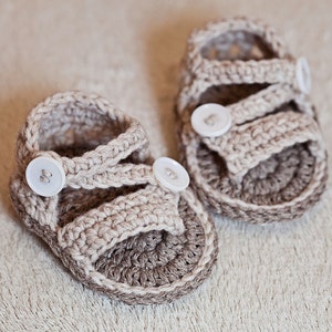 Crochet PATTERN  - Modern Flip Flops (English only)