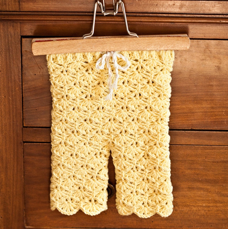 Crochet PATTERN Seamless Lace Leggings sizes baby, toddler, child English only imagem 1