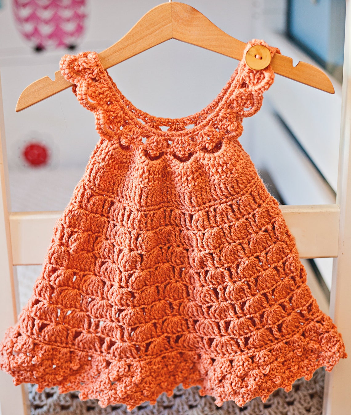 Crochet Dress PATTERN Bell Dress sizes up to 6 Years Etsy UK