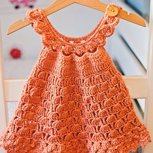 Crochet dress PATTERN - Bell Dress (sizes up to 6 years) (English only)