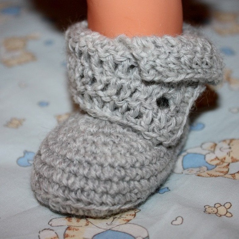Crochet PATTERN Baby Ankle Boots English only image 5