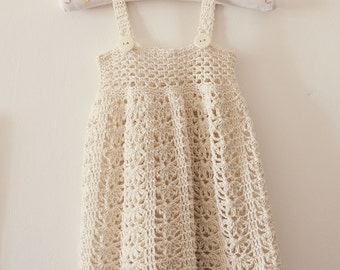 Crochet dress PATTERN - Sarafan Dress (sizes up to 5 years) (English only)