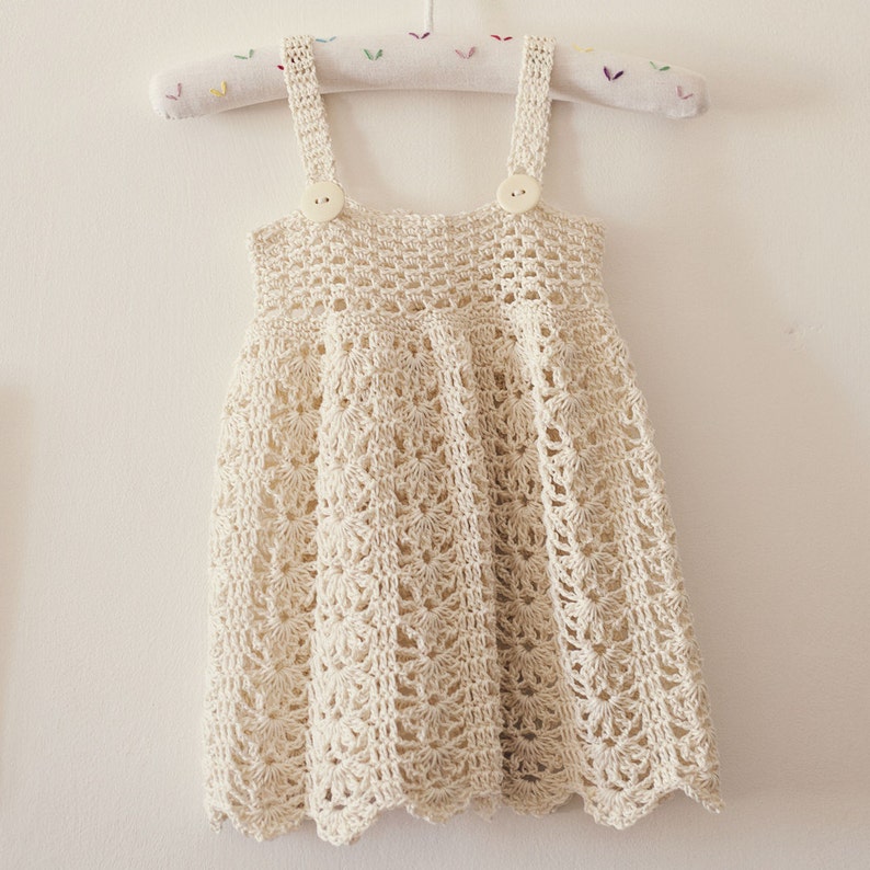 Crochet dress PATTERN Sarafan Dress sizes up to 5 years English only image 1
