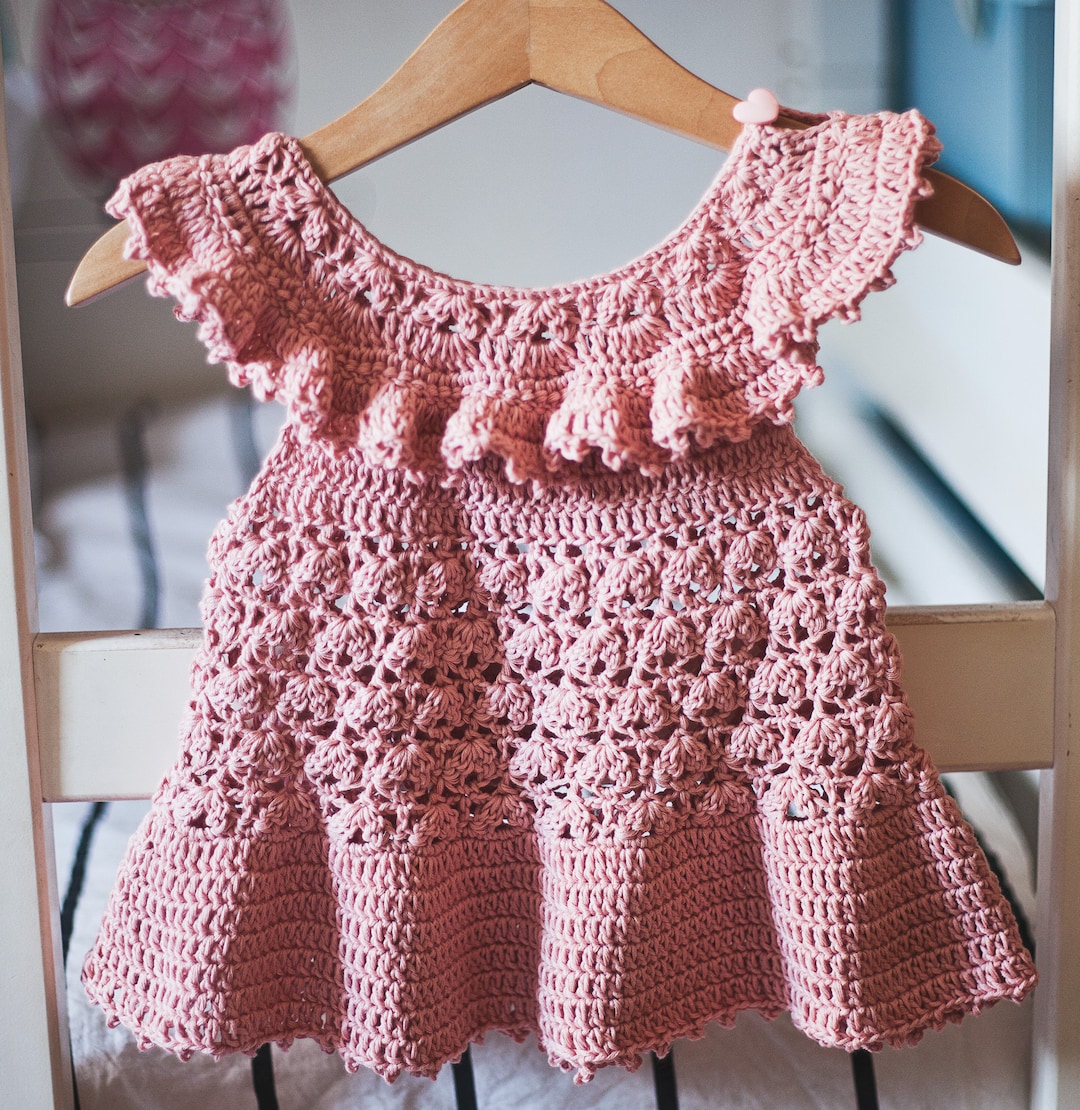 Crochet Dress PATTERN Sweet Pea Dress sizes From 6-12m up to 8 Years ...