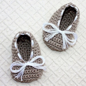 Crochet PATTERN Baby Ballet Flats English only image 4