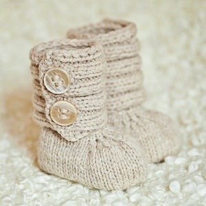 Knitting Pattern (pdf Datei) Instant Download - Baby Booty Boots (English only)