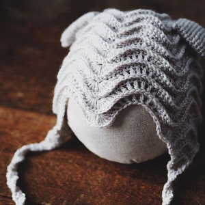 Crochet hat PATTERN Baby Lamb Bonnet sizes baby, toddler, child English only image 6