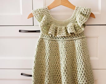 Crochet dress PATTERN - Primavera Dress (sizes from 0-6m up to 8 years) (English only)