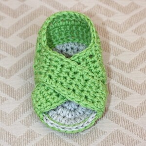 Crochet PATTERN Cross Strap Baby Sandals English only image 5