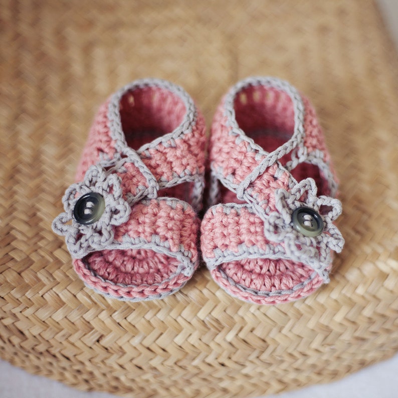 Crochet PATTERN Diagonal Strap Sandals English only image 3