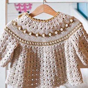 Crochet PATTERN Jacquard Sweater child sizes 1-2y up to 9-10years English only image 2