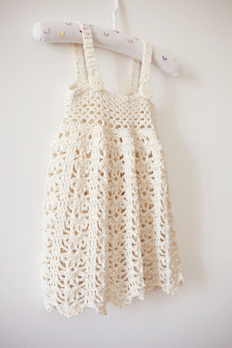 Crochet dress PATTERN Sarafan Dress sizes up to 5 years English only image 3