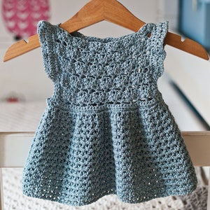 Crochet dress PATTERN Chloe Dress sizes up to 8 years English only image 1