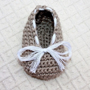 Crochet PATTERN Baby Ballet Flats English only image 5