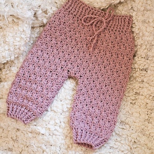 Crochet PATTERN  - High Waist Baby Trousers (English only)