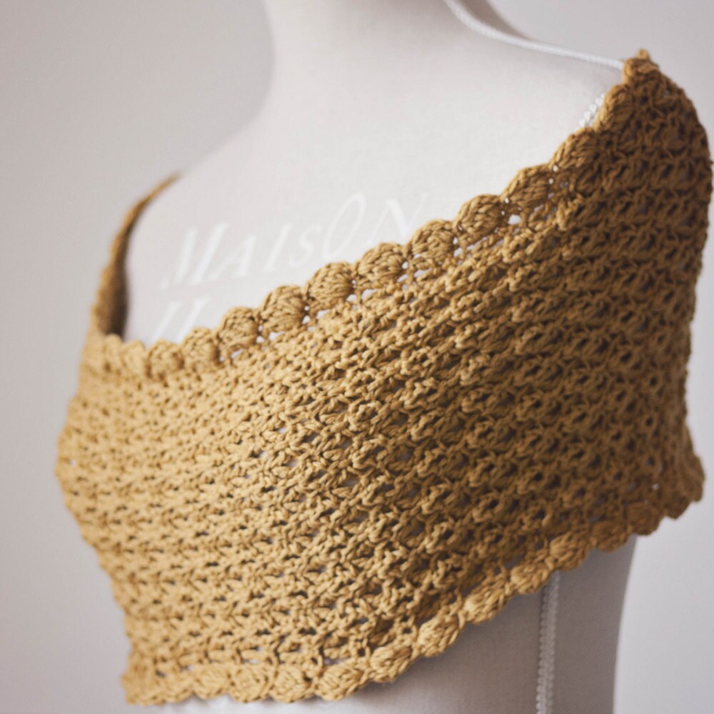 Crochet PATTERN - Mustard Infinity Scarf - Cowl (english Only) - Etsy