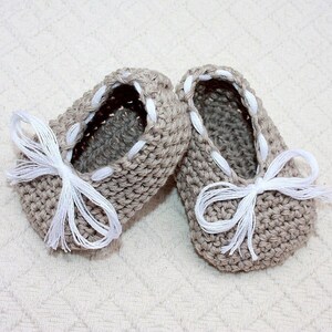 Crochet PATTERN Baby Ballet Flats English only image 3