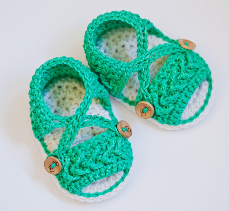 Crochet PATTERN Chevron Sandals English only image 5