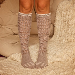 Crochet PATTERN for socks - Back to School Socks (English only) image 3