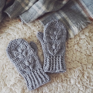 Crochet PATTERN  - Capra Mittens (sizes - toddler to adult) (English only)