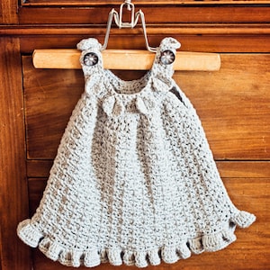 Crochet dress PATTERN Halter Ruffle Dress sizes up to 5 years English only image 4