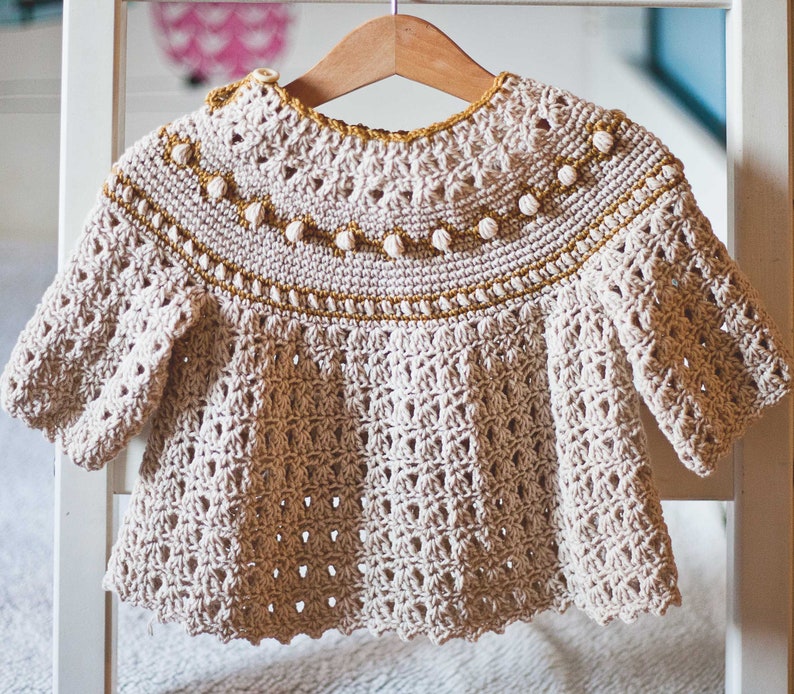 Crochet PATTERN Jacquard Sweater child sizes 1-2y up to 9-10years English only image 6