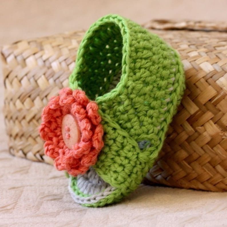 Crochet PATTERN Cross Strap Baby Sandals English only image 4