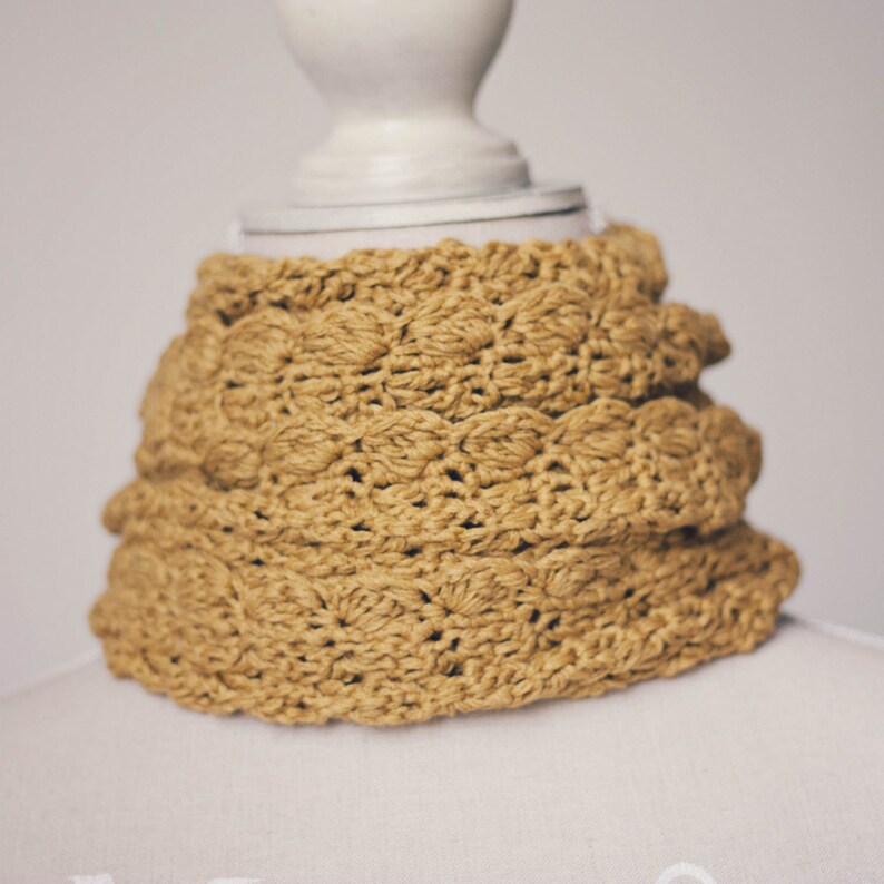 Crochet PATTERN - Mustard Infinity Scarf - Cowl (english Only) - Etsy