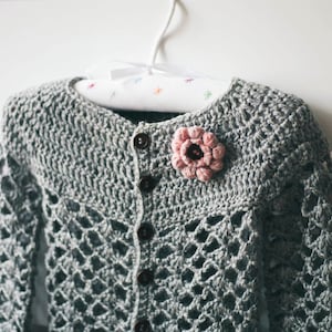 Crochet PATTERN - Sweet Little Cardigan (baby and toddler sizes) (English only)