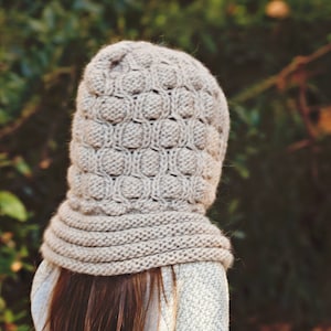 Knitting PATTERN - Cocoon Hooded Cowl (English only)