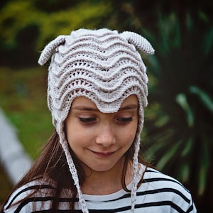Crochet hat PATTERN Baby Lamb Bonnet sizes baby, toddler, child English only image 1