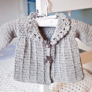 Crochet PATTERN Baby Toddler Jacket English only image 2