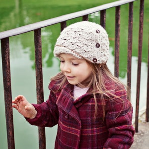 Crochet hat PATTERN - Cloche with buttons (baby to adult) (English only)