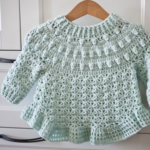 Crochet PATTERN Hail Storm Sweater child Sizes 6-12m up to 9-10y ...