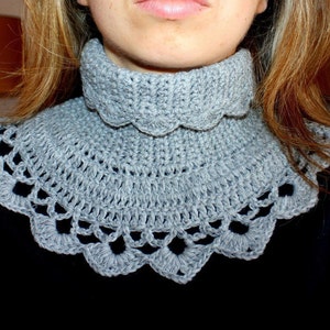 Crochet PATTERN Victorian Neck Warmer English only image 2