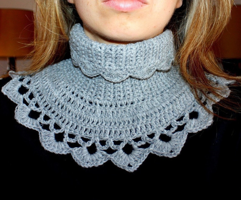 Crochet PATTERN Victorian Neck Warmer English only image 2