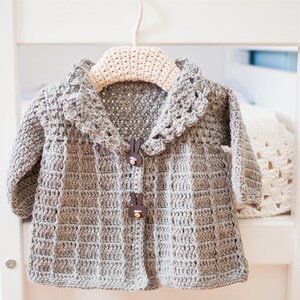 Crochet PATTERN Baby Toddler Jacket English only image 4