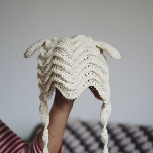 Crochet hat PATTERN Baby Lamb Bonnet sizes baby, toddler, child English only image 5